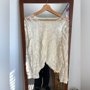 sheer lace top!